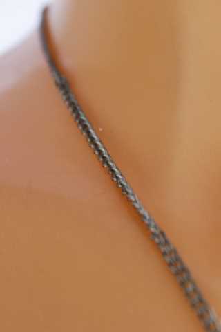 Dámský náhrdelník řetízek se skleněným kamínkem