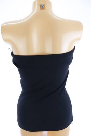 Zara dámský top 38 – černý, bez ramínek, elastický