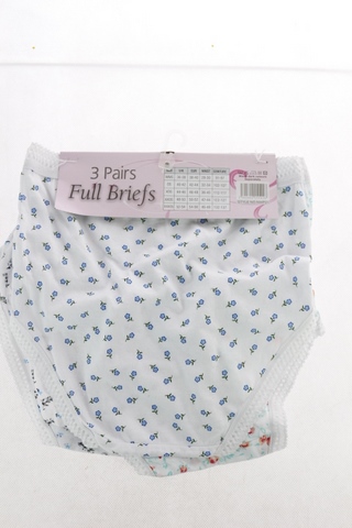 Dámské kalhotky, bavlněné 3 ks - Full Briefs - 38 - nové s visačkou