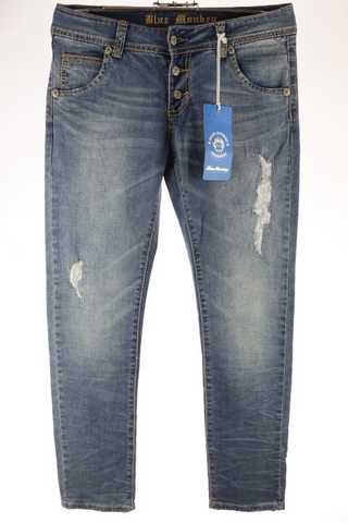 Dámské rifle - Used efekt - W:29, L:32 - Blue Monkey - 38 - nové s visačkou