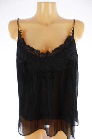 Dámský top plisovaný s krajkou - Zara woman - 40