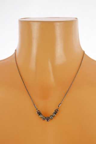 Dámský náhrdelník - řetízek kulatý se štrasovým přívěškem 