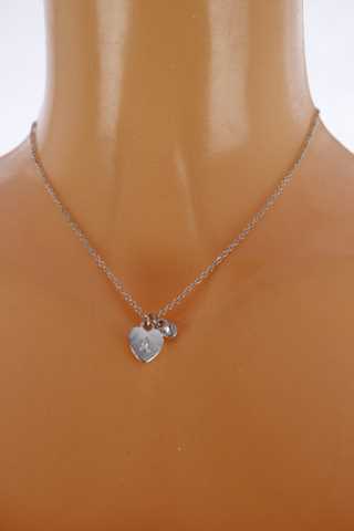 Dámský náhrdelník - stříbrná řetízek se srdíčkem