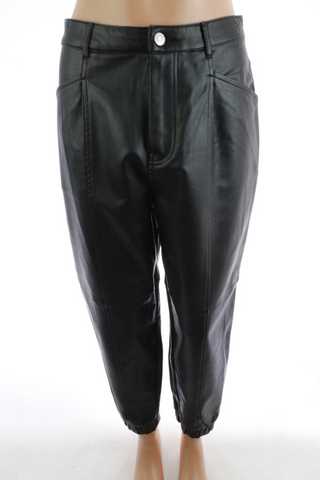 Dámské koženkové kalhoty Zara - 36