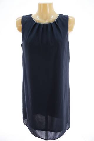 Dámské modré univerzální šaty bez rukávů H&M | velikost 40