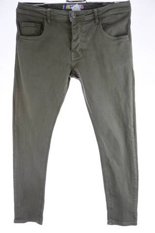 Pánské khaki elastické džíny Rench | velikost W33 / L32