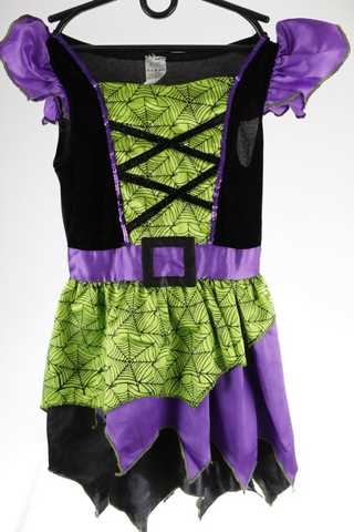 Karnevalový kostým - pavoučí šaty - 116 / 5-6 let
