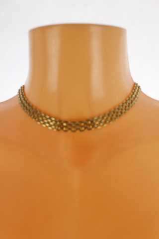 Dámský náhrdelník - krátký, kovový
