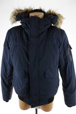 Pánská bunda, prošívaná, zimní s kapucou - Smog - XS