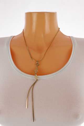 Dámský náhrdelník - řetízek plochý s přívěškem