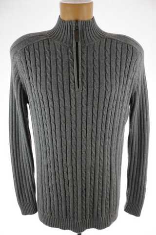 Pánský svetr s copánkovým vzorečkem - Rochas Paris - L