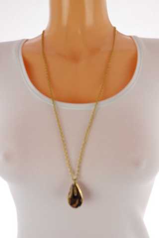 Dámský náhrdelník - dlouhý řetízek s přívěškem