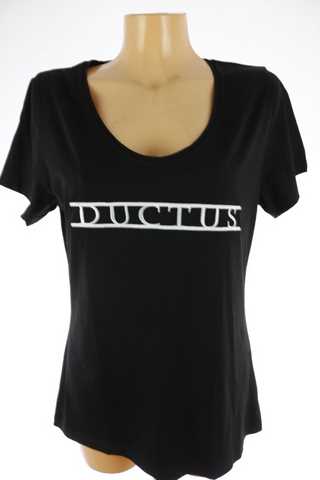 Dámské tričko, hladké s výšivkou - Ductus - 44