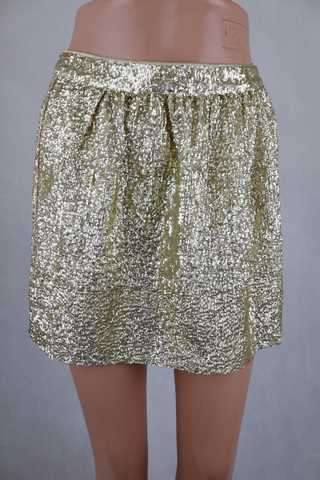 Dámská sukně, pošitá zlatými flitry - H & M - 36