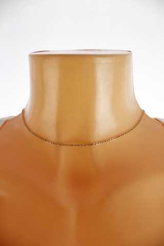 Dámský náhrdelník - krátký řetízek zlatý