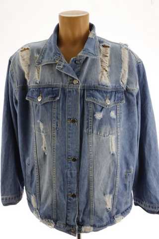 Pánská vintage džínová bunda - L