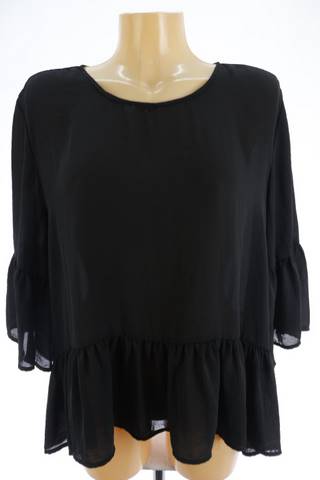 Dámská černá volánová halenka Vero Moda | velikost 44