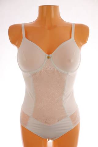 Dámské bílé body s krajkou Triumph | velikost 75B