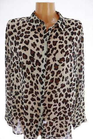 Lehká dámská halenka s leopardím vzorem | velikost 46