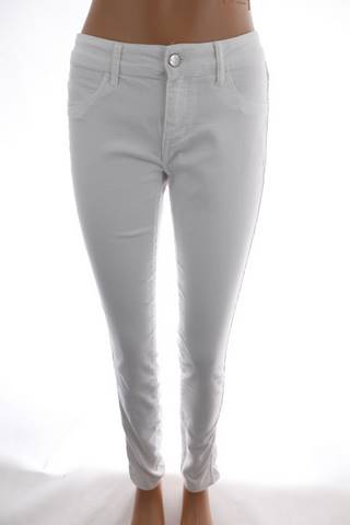 Dámské bílé skinny džíny low waist | velikost 32