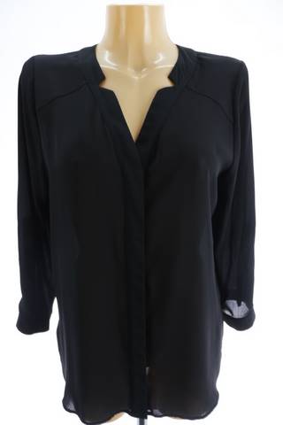 Dámská černá propínací halenka 3/4 rukáv Dorothy Perkins | velikost 40
